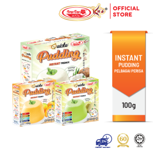 Serbuk Pudding Segera【Bancuh dgn air panas je!】100g (Bunga Raya Ku's Quicku)