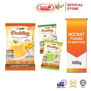 Serbuk Pudding Segera【Bancuh dgn air panas je!】400g (Bunga Raya Ku's Quicku)