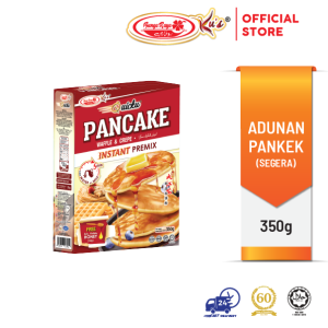 Pancake Premix (FREE HONEY) (Add water/milk only) Waffle/Crepe (Bunga Raya Ku's) 350g
