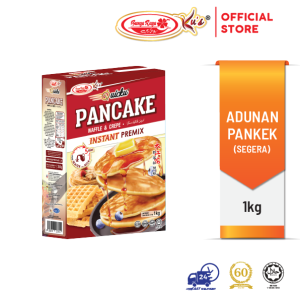 Pancake Premix (Add water/milk only) Waffle/Crepe (Bunga Raya Ku's) 1kg