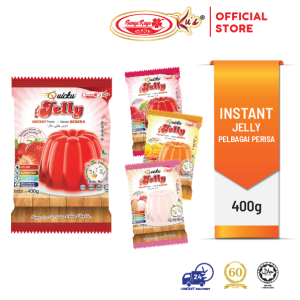 Serbuk Jeli Segera【Bancuh dgn air panas je!】400g (Bunga Raya Ku's Quicku)