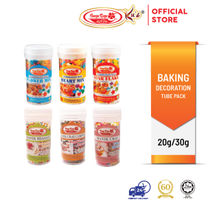 Manik Urai/Hiasan (Bunga, Bintang, Hati) / Decoration Strands (Flower, Love, Star) 20-30g (Bunga Raya Ku's)