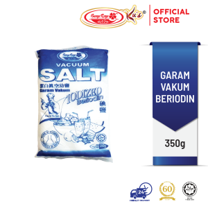 Garam Vakum Beriodin / Iodized Vacuum Salt 350g (Bunga Raya Ku's)