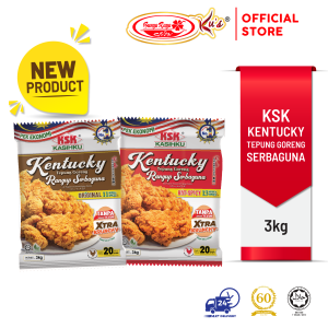 Tepung Ayam Goreng Rangup【TANPA SALUTAN TELUR】3kg (KSK Economy Pack)