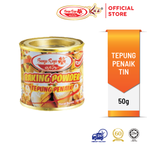 Tepung Penaik Tin / Baking Powder Can 50g (Bunga Raya Ku's)