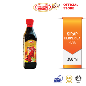 Sirap Berperisa Ros / Rose Syrup 350ml (Bunga Raya Ku's)