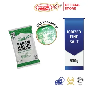 Garam Halus / Fine Salt 500g (Bunga Raya Ku's)
