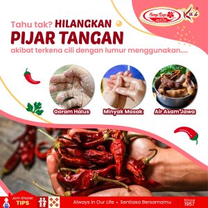 this picture contains information about how to hilangkan pijar tangan akibat chili, and this picture contains image chili and some tips on how to relief those problems.