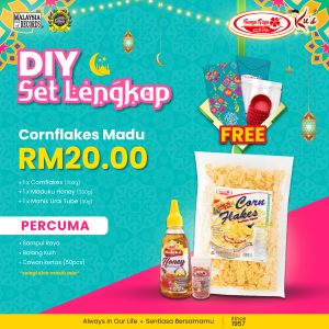 [Set DIY Kuih Raya] Cornflake Madu BUNGA RAYA KU'S