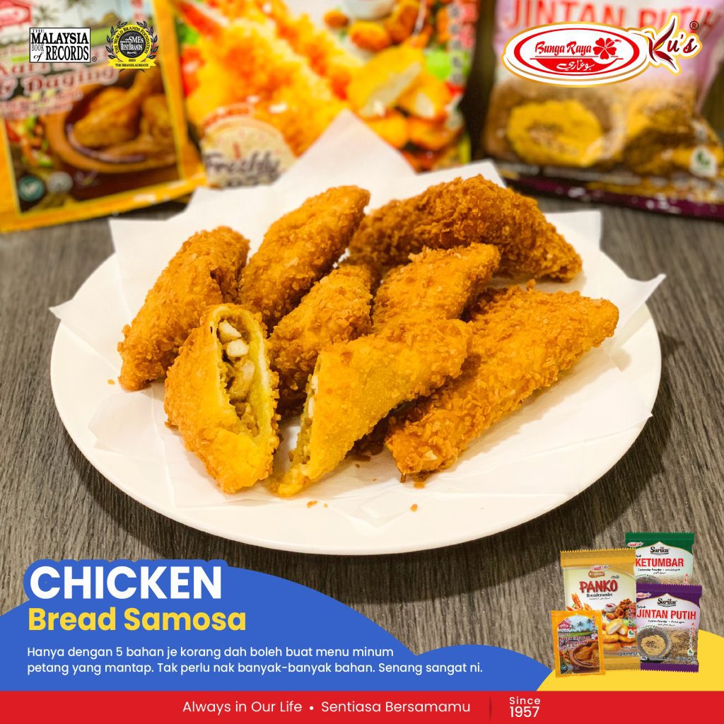 Chicken Bread Samosa - Baking & Cooking Made Easy with BUNGA RAYA KU'S ...